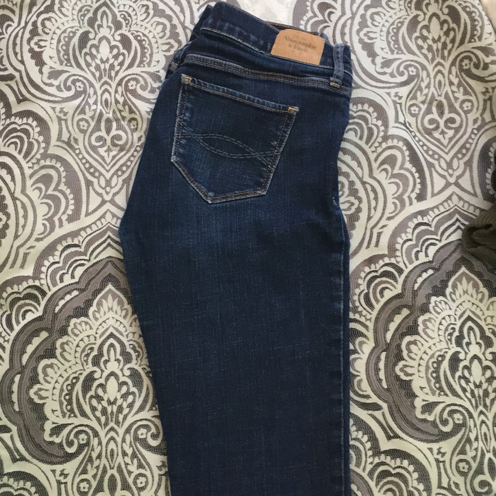 Abercrombie & Fitch bootcut blue jeans
